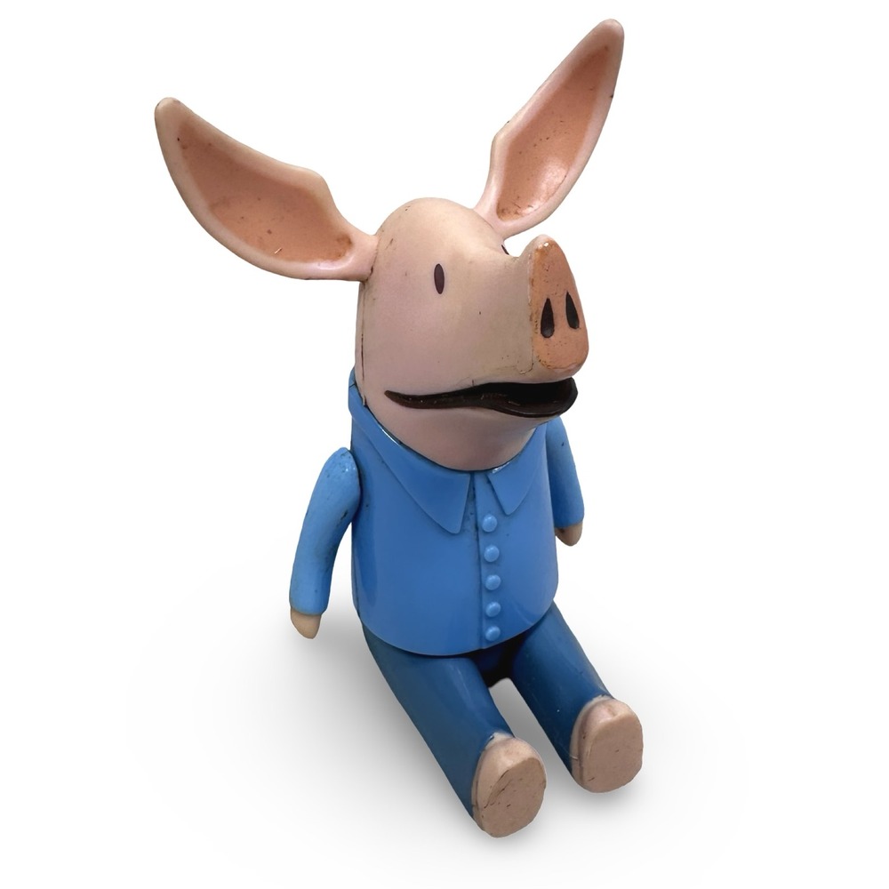 Spin Master Olivia the Pig Action Figure‎ 2011 Blue Pajamas Ian Falconer 3.25"